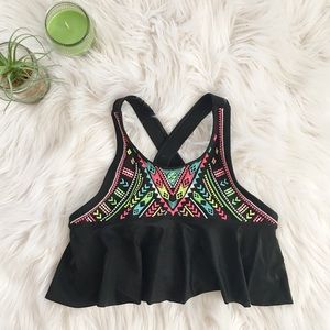 HIGH NECK SWIM lightly used high necked bikini top